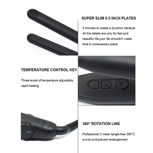 Ferro piatto con Logo personalizzato penna a forma di ferro in ceramica flottante piastre per lo Styling dei capelli Mini <span class=keywords><strong>piastra</strong></span> per capelli - Product Image 4