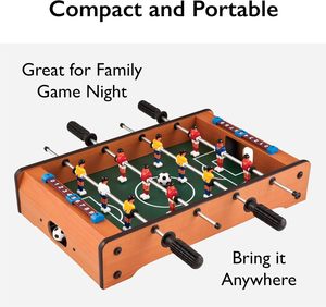 Mesa de fútbol de Interior de MDF marrón clásico de <span class=keywords><strong>20</strong></span> pulgadas, entretenimiento divertido para niños y jugadores de piscina para jugadores de futbolín - Product Image 2
