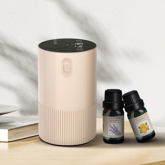 Portable USB Rechargeable Electric Aroma Diffuser Digital Display Plastic Hotel Use Car Essential Oil Diffuser New Battery