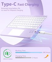 Étui de protection pour pavé tactile multi-touch M3/M2, étui magnétique anti-taches pour iPad Air 11 pouces avec clavier, étui pour tablette