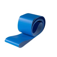 Bande transporteuse industrielle en PVC bleu, tissée pleine masse, pour élévateur, robuste, pour levage vertical