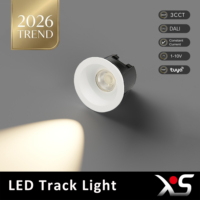 Mini spot LED encastré en aluminium, angle de faisceau 24/36°, température de couleur 2700K-6000K, CRI 90, IP20/IP44, dimmable, anti-éblouissement