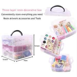Handmade Hand-painted Epoxy Resin Art Kit Supplies-Perfect Arts Crafts <b>Material</b> Set for Nail Jewelry Making <b>Sequins</b> Bingo Game - Product Image 2