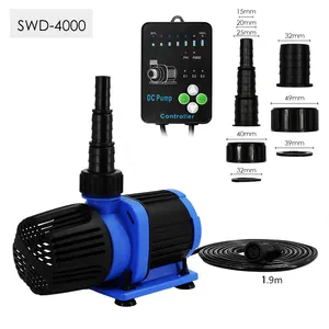 Controllable Marine Freshwater Fish Tank DC Aquarium Sump Amphibious Pump Inline Submersible Filter Circulation Return Pump