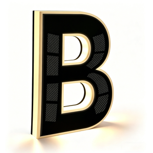 LED Solar Powered Lights Waterproof LED House Numbers-Black Modern Design for Outdoor Use for Garden Yard Street Home Decoration - Product Image 1