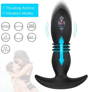 Plug anal en silicone pour hommes et femmes, masseur de fesses, vibrateur de prostate, jouet sexuel, électrique, télécommande, vente d'usine