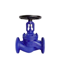 Vanne à soupape manuelle à joint soufflé en fonte pour vapeur à température moyenne et huile thermique, avec disque en acier inoxydable 316, OEM J41W