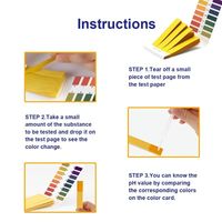 Tiras de Prueba de pH de Alta Precisión 0.1 pH, Lectura Rápida, Kits de Prueba de pH y Alcalinidad para Agua Potable y Piscinas, Rango de pH 1-14