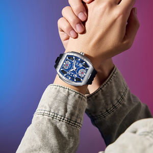 Relojes Mecánicos Samurai Japoneses Tourbillon Reloj de Pulsera Automático de Lujo con Caja de Acero y Esfera Calada para Hombre - Product Image 1