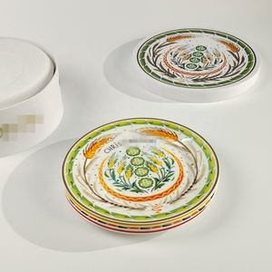 Juego de 4 Platos de Cena de Lujo de 10 Pulgadas de la Serie Early Spring con Cubiertos, Diseño Floral, Caja de Regalo Ecológica para Bodas y Fiestas - Product Image 6