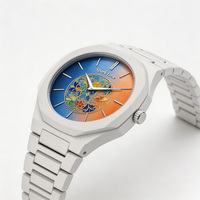 Montre à quartz ultra-fine pour homme, logo personnalisé, OEM ODM, vente en gros, étanche, acier inoxydable, montre-bracelet pour homme, fabrication en usine