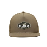 Casquette snapback à visière plate, légère, avec logo brodé personnalisé, 5 panneaux, pour usage extérieur, matière respirante