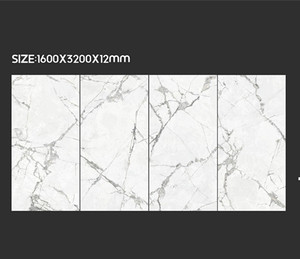 Tấm Sứ Quầy Bếp Mặt Bàn Nhà Bếp Khổ Lớn 12Mm Vật Liệu Xây Dựng Hiện Đại Màu Trắng Gạch Bóng Nội Thất Biệt Thự Tường - Product Image 4