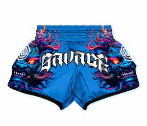 Pantalones Cortos de Muay Thai para Boxeo, Sublimados, Cintura Elástica, Secado Rápido, Ligeros, 100% Poliéster, para Entrenamiento de Artes Marciales, Unisex - Product Image 3