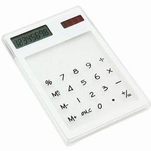 เครื่องคิดเลขพลังงานแสงอาทิตย์แบบใส/เครื่องคิดเลขพิมพ์โลโก้ตามสั่ง - Product Image 2