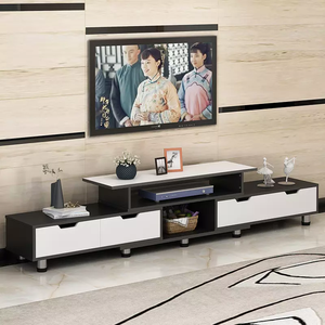 <span class=keywords><strong>Table</strong></span> <span class=keywords><strong>basse</strong></span> de meuble TV nordique de chambre à coucher en bois massif rétractable moderne simple - Product Image 3