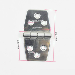 Bisagra de Acero Inoxidable para Muebles, 76mm, Montaje Superficial, 4 Agujeros, Junta para Puerta de Armario de Cocina, Diseño Moderno Antioxidante - Product Image 1