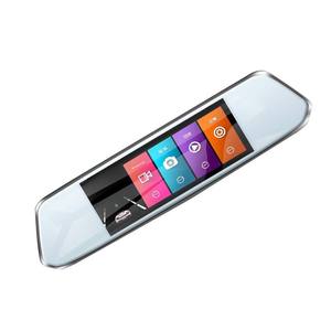 กล้องติดรถยนต์แบบกระจกมองหลัง ความละเอียด 1080P หน้าจอ 4.3 นิ้ว รองรับ GPS บันทึกภาพ DVR กล่องดำ หน้าจอสัมผัส - Product Image 2