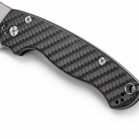 Couteau de chasse pliant en acier S30V avec manche en carbone, couteau de camping pliant portable et léger, ensemble personnalisé OEM fait main en gros