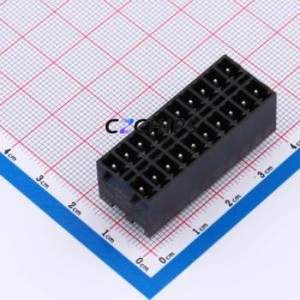 DB2EVHBG-3.81-2*10P-BK Plug-in Terminal Block Through hole,P=3.81mm Board-to-Board / Socket - Closed Snap Fixing 2x10P 3.81mm - Product Image 1