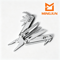 Couteau multifonction 18-en-1 en acier inoxydable, pince, outil de camping, couteau de poche pliable portable, scie EDC