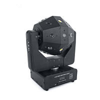 Lumière stroboscopique laser rouge et verte à 16 LED, lumière mobile 3-en-1, éclairage de scène rotatif infini en forme de ballon de football, DJ Club bar