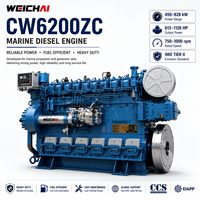 Moteur diesel marin SCDC Weichai XCW6200ZC 600 kW 1000 tr/min Tier II, alternative au Yanmar 6EY18ALW pour bateaux de travail et remorqueurs