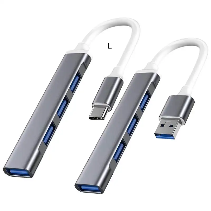 Mini portable usb hubs 4 in 1 Ports Desktop Hub Splitter High Speed charging USD3.0 2.0 Hub Splitter For Computer