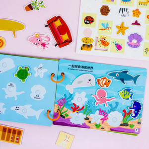 Montessori <span class=keywords><strong>DIY</strong></span> Feutre Occupé Calme <span class=keywords><strong>Livre</strong></span> Ensembles Activité Autisme Fidget Bébé Apprentissage Éducatif Précoce Jouets Sensoriels Pour Enfants Garçons Filles - Product Image 5