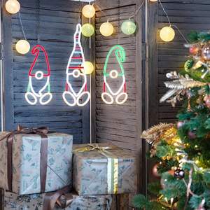Joyeux Noël LED Sign Light Art Néon Chapeau de Noël pour la décoration intérieure pour les enfants Chambre Bar <span class=keywords><strong>Pub</strong></span> Club Party Night Christmas Night - Product Image 6