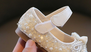 Zapatos brillantes para niños y niñas, zapatos de princesa con diamantes de imitación y perlas, y boda para fiesta, nuevos - Product Image 6