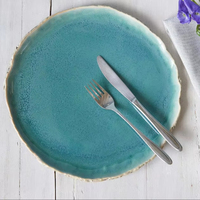 Assiettes en céramique pour salades, plats de service pour restaurants, événements de restauration, apéritifs, desserts