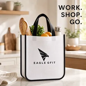Sacs de transport réutilisables en polypropylène, nouveau style, logo personnalisé, légers, écologiques, pour la promotion en détail, sac non tissé - Product Image 4