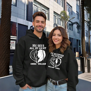 Sweat-shirts pour couples tendance, design personnalisé, coton lourd de haute qualité, impression sérigraphique, pour hommes - Product Image 3