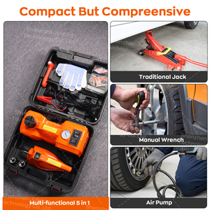 Factory Wholesale 5 Tons 3 In1 12v Electric <strong>Jack</strong> for <strong>Car</strong> With Electric Wrench and <strong>Inflation</strong> Kit - Product Image 6