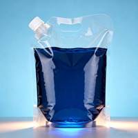 Pochettes souples à bec verseur en PE de qualité alimentaire, givrées, imprimées en héliogravure, pour emballage de liquides (vodka, jus, bière)