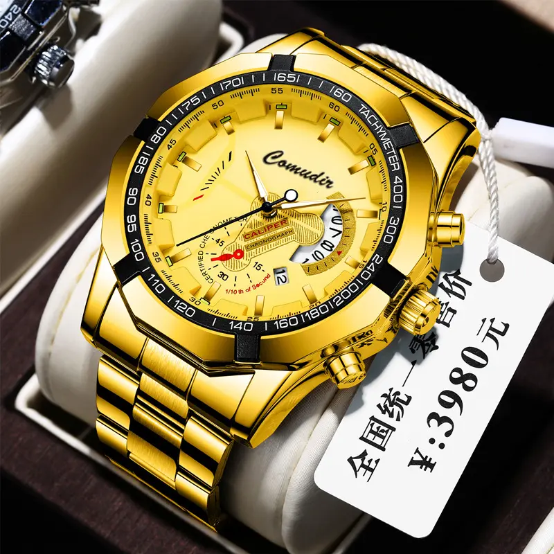 dropshipping products 2023 Quartz watches with calendar waterproof luminous for man fashion watch