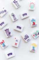 Tuiles de Mahjong de Luxe Officieusement Licenciées TCU Horned Frogs, en Acrylique Premium Écologique, Ensemble de Mahjong Américain pour Soirées de Jeu des Anciens Étudiants
