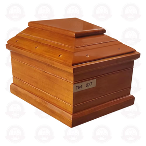 Ataúd Octagonal de Madera Maciza Estilo Europeo Personalizado, Ecológico, con Adornos Metálicos, Accesorios de Ataúd de Madera Personalizables - Product Image 2