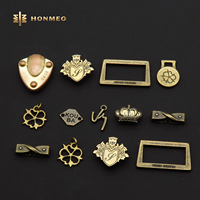 Étiquette métallique personnalisée HONMEO OEM & ODM pour vêtements et jeans, plaque logo en métal, étiquette en alliage de zinc, logo de créateur sur mesure