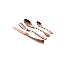 Juego de cubiertos de acero inoxidable ecológicos de lujo al por mayor aptos para lavavajillas para hoteles, vajilla elegante plateada - Product Image 2