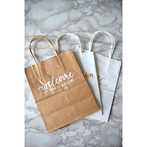 <span class=keywords><strong>la</strong></span> venta al por menor de <span class=keywords><strong>la</strong></span> fiesta de <span class=keywords><strong>la</strong></span> boda favor de <span class=keywords><strong>la</strong></span> tienda grande liso blanco artesanía de compras bolsa de papel kraft - Product Image 1