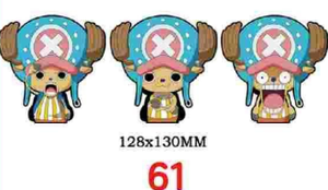 สติกเกอร์ตกแต่งรถยนต์ลายการ์ตูนวันพีซ นิคา ลูฟี่ โซโล นามิ แบบ 3 มิติ กันน้ำ ขนาด 10-15 ซม. จำนวน 1400 แบบ  ออกแบบเองได้ - Product Image 2