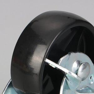 Furniture <b>Caster</b> Zinc Alloy Plate Mount Rubber <b>Wheel</b> 2.5 Inch 3 Inch Industrial Cabinet <b>Casters</b> Durable Plain Bearing - Product Image 3