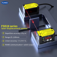 Capteur de distance laser haute précision FUWEI FSD24, type industriel, détection d'épaisseur, signal analogique haut/bas