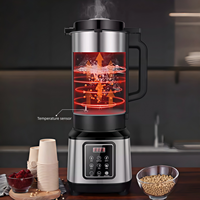 Machine à lait de soja commerciale en acier inoxydable 6L, pour la maison, les cafés, entièrement automatique, broyage, cuisson, tout-en-un, sans ébullition