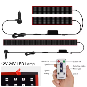 Xe Xe Tải Phụ Kiện Ma Quỷ Của Mắt RGB Pixel Bảng Điều Chỉnh LED Ma Trận Quảng Cáo Sáng Dấu Hiệu Ứng Dụng Điều Khiển Biểu Tượng Ánh Sáng - Product Image 1