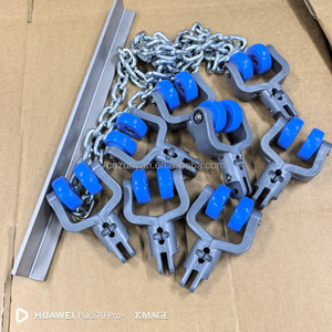 T 레일 트랙 가금류 처리 트롤리 닭 도축용 행거 풀리 오버헤드 컨베이어 트롤리 - Product Image 5