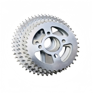 520 43T เฟืองหลัง 6 รูยึด ระยะห่างระหว่างรู 150 มม. เส้นผ่านศูนย์กลางภายนอก 218 มม. ระยะห่างระหว่างฟัน 15.875 มม. เหล็กความแข็งแรงสูงสำหรับรถจักรยานยนต์ออฟโรด - Product Image 3