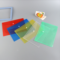 Enveloppes en plastique poly transparent Sacs de fichiers transparents Dossiers de documents à bouton-pression Dossier de fichiers à une poche